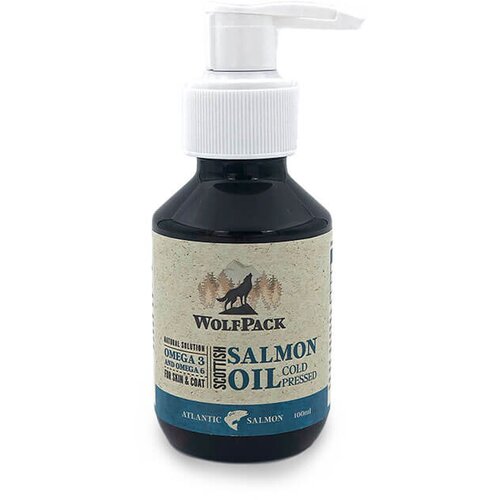 WolfPack hladno stiskano lososovo olje, s pumpico 100 ml Slike