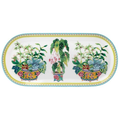 Maxwell williams Servirni krožnik Jardin Orchid 25x11,5cm / ovalen / porcelan, (21318251) Cene