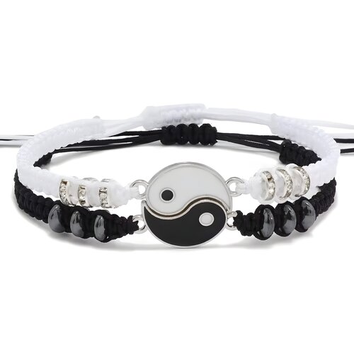 IZMAEL Zapestnice VO-33514 Yin Yang - Črna/Bela Cene
