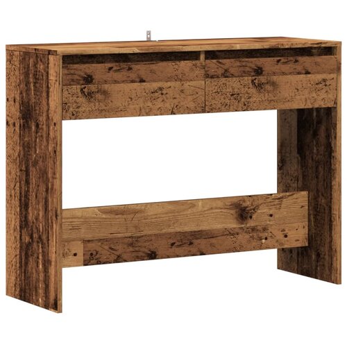 Maison Chic konzolna miza - miza ob steni Stari les 100x35x76,5 cm Inženirski les, (21785907) Cene
