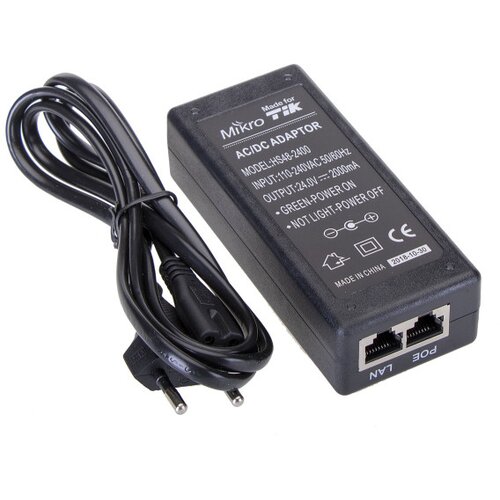 MikroTik PoE Adapter 24v 2A 48W za RouterBOARD i ALIX crni Cene
