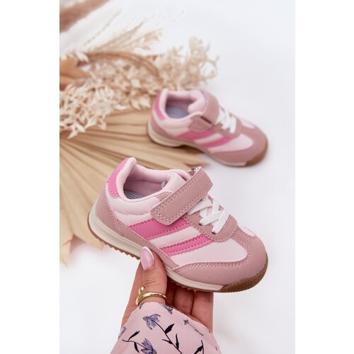 Boto Children's sneakers sports shoes with velcro pink Viona Cene