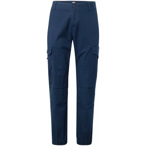 Tommy Jeans Cargo hlače 'ETHAN' morsko plava