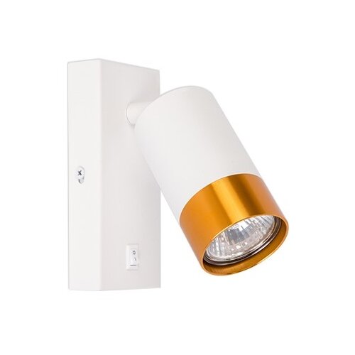  Zidna spot svetiljka 1xGU10/35W/230V bela/zlatna Slike