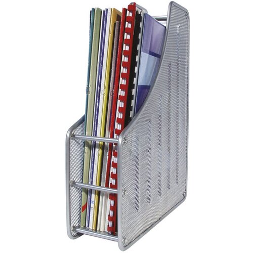  Stalak za spise okomit žica 8x27,5x35cm ld01-419 fornax srebrni Slike