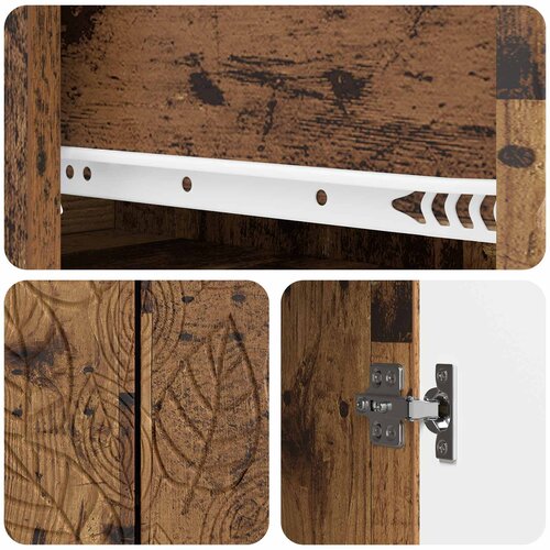  Kreveta Staro drvo 66 x 34,5 x 90 cm Konstruirano drvo Slike