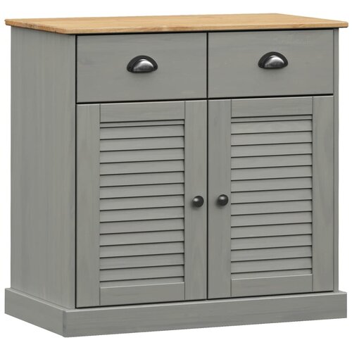 Maison Chic Komoda - Predalnik s predali VIGO 78x40x75 cm siva trdna borovina, (21722111) Cene