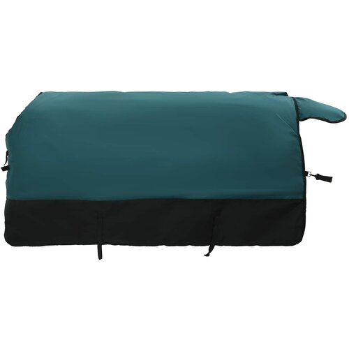 vidaXL Konjski plašč Temno zelena in črna 75 cm Poliester, (5000288821) Cene