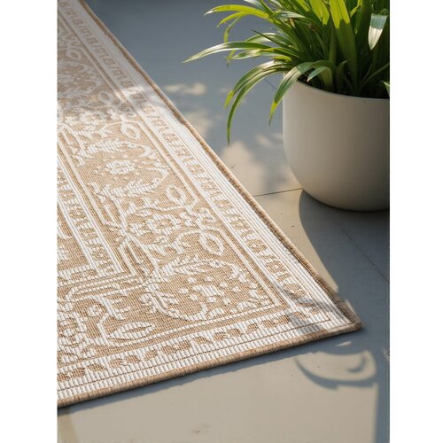 NORTHRUGS Bež-slonoko&amp;scaron;čena notranja in zunanja preproga 200x290 cm Duet Kona &amp;ndash; Slike