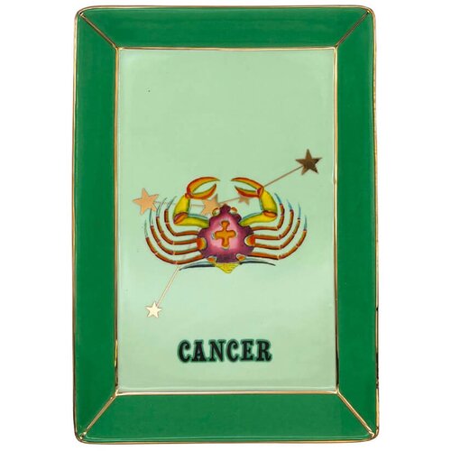 Yvonne Servirni krožnik Zodiac 16,5x12cm / Cancer-Rak / porcelan, (5000255224) Cene