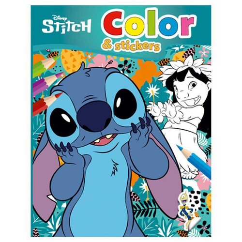 Luna Disney Stitch bojanka s naljepnicama, 32 stranice Slike