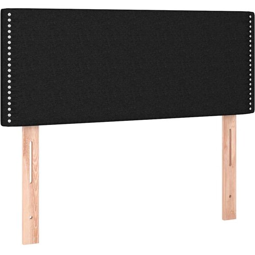 Box spring krevet s madracem crni 90x190 cm od tkanine Slike
