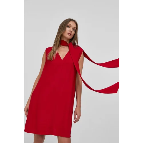 Victoria Beckham Haljina boja: crvena, mini, oversize