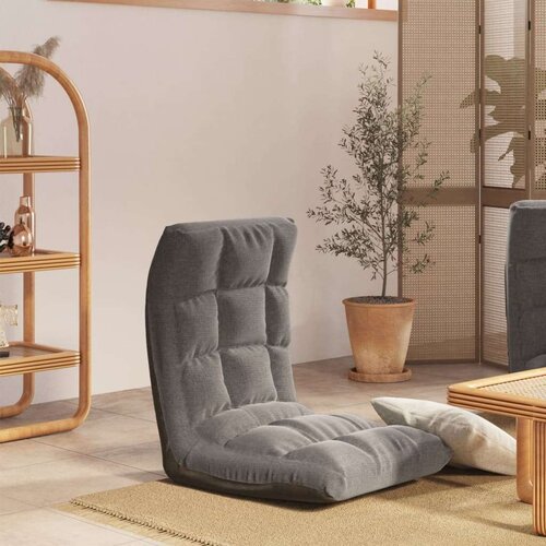  Sklopiva podna stolica od tkanine svjetlosiva Slike