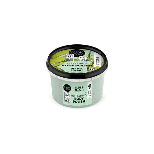 Organic Shop piling za telo - Body Scrub - Algae &amp;amp; Salt Slike