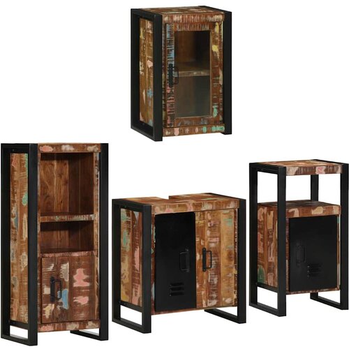  Set namje&amp;scaron;taja za kupaonicu 4 kom. &amp;Scaron;areni 55 x 35 x 60 cm Slike