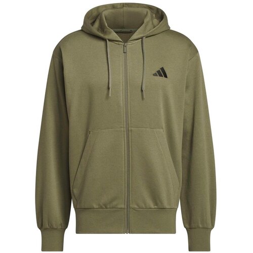 Adidas Mu&scaron;ki duks sa kapuljačom Feelcozy FZ, Maslina Cene