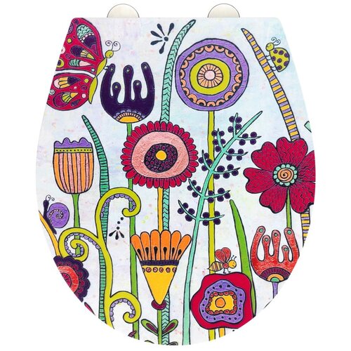Wenko WC deska s počasnim zapiranjem 37 x 44,5 cm Rollin'Art Full Bloom – Cene
