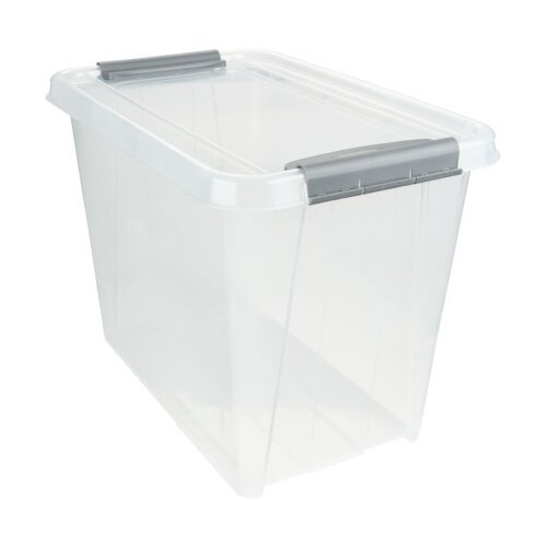  Storage box ProBox 65L w/lid transparent ( 4922005 ) Cene