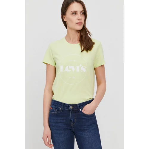 Levi's T-shirt zelena barva