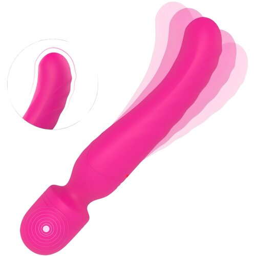 DREAMTOYS Vibes of Love Wand - punjivi, grijaći, masažni vibrator (ružičasti) Slike