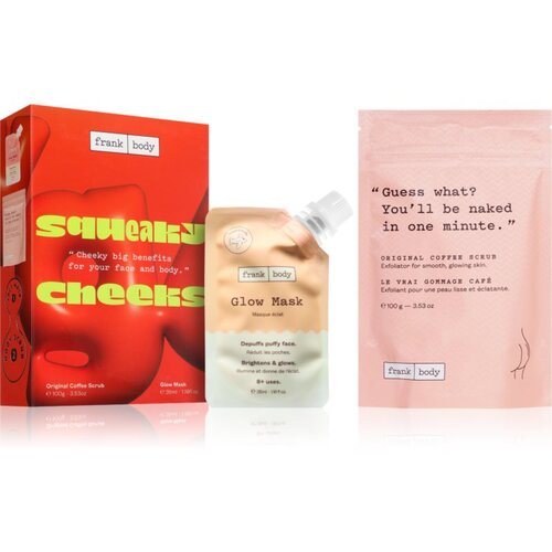 Frank Body Squeaky Cheeks set za nežno in gladko kožo Cene