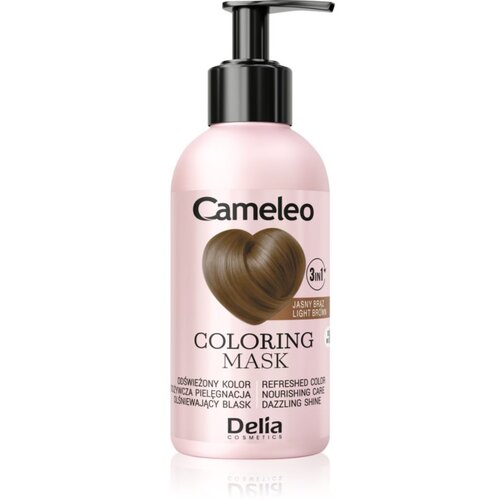 Delia Cosmetics Cameleo Coloring mask barvna maska za lase odtenek Light Brown 120 ml Slike