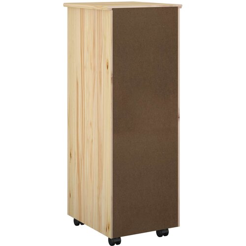  Mobilni ormar Smeđa 34 x 39 x 93,5 cm Čvrsto borovo drvo Slike