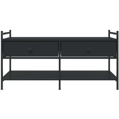  Stolić za kavu crni 99x50x50 cm od konstruiranog drva Slike
