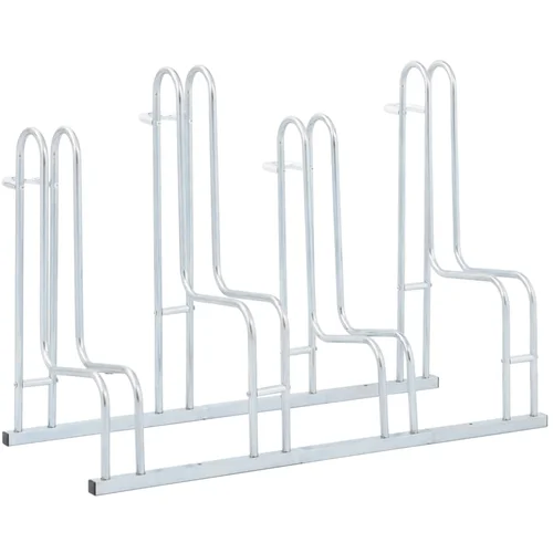 vidaXL Stalak za 4 bicikla podni samostojeći od pocinčanog čelika