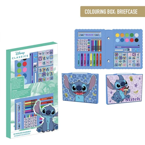 STITCH COLOURING STATIONERY SET BOX