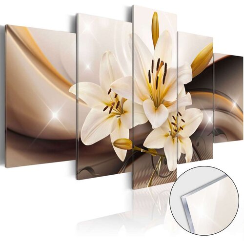  Slika na akrilnom staklu - Shiny Lily [Glass] 200x100 Cene