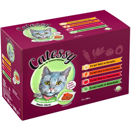 JUMBO varčno pakiranje: Catessy ko&scaron;čki 108 x 100 g - z 12 različnimi sortami Cijene
