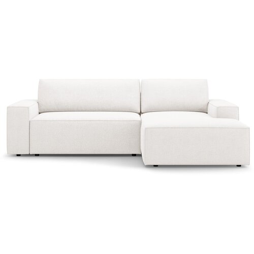 Micadoni Bijela sklopiva kutna garnitura od boucl&amp;eacute; tkanine (s desnim kutom) Jodie &amp;ndash; Home Slike