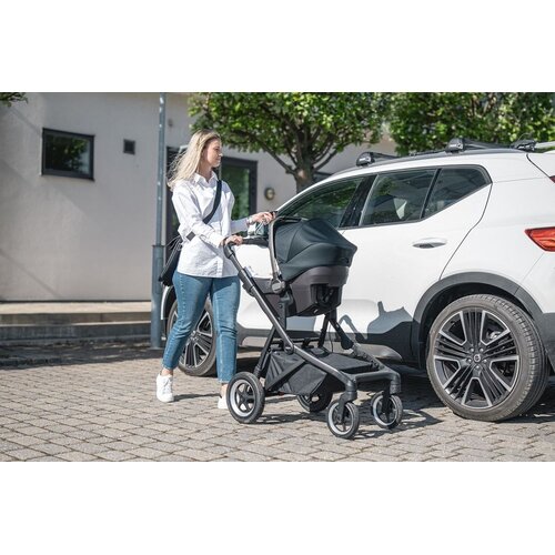 Thule Sleek crni okvir crna dječja kolica Slike