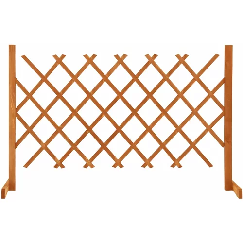  rešetkasta ograda narančasta 120 x 90 cm masivna jelovina