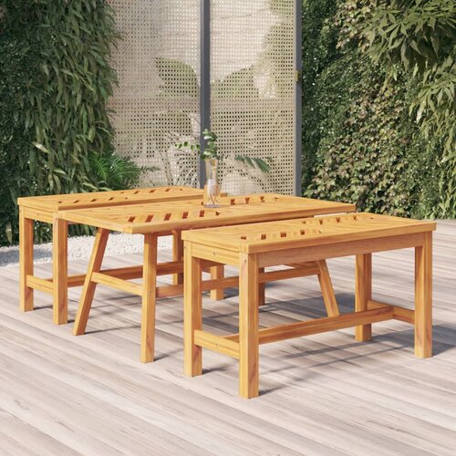VidaXL Stolić za kavu 100 x 50 x 45 cm od masivnog drva bagrema Slike
