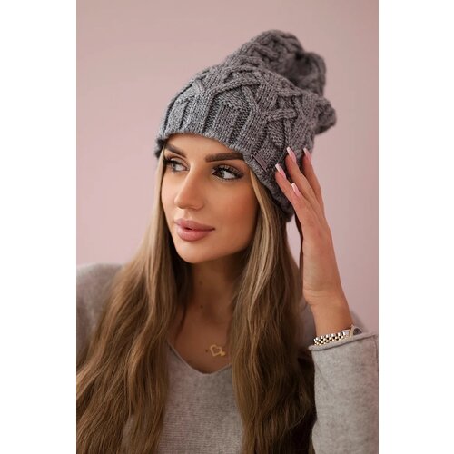 Kesi Cap with fleece Sonia K201 dark gray Cijene