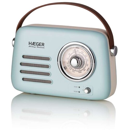 Haeger RB-BLU.002A retro fm radio bluetooth, usb, aux 5W plavi Cene
