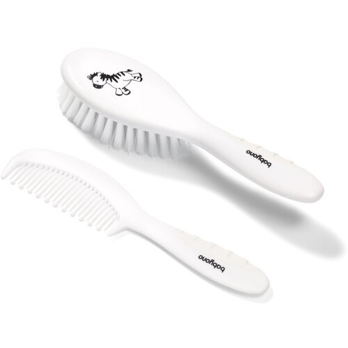 BabyOno Hair Brush krtača za lase White 2 kos Slike