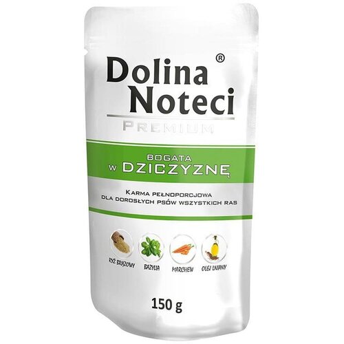 DOLINA Noteci Premium Dog Adult Divljač 150g Slike