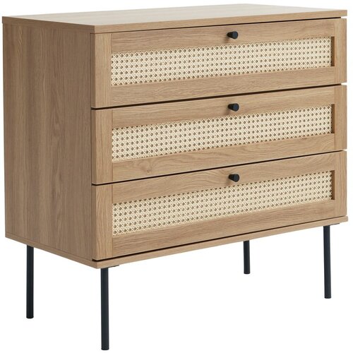 Unique Furniture Nizka komoda v hrastovem dekorju 80x75 cm Pensacola &amp;ndash; Slike