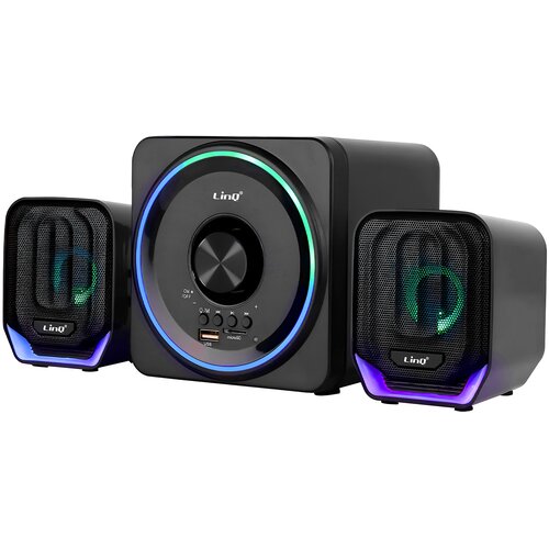 LINQ Računalni&scaron;ki zvočniki Bluetooth + 3,5-milimetrski priključek in micro SD, Črna, (5000250515) Cene