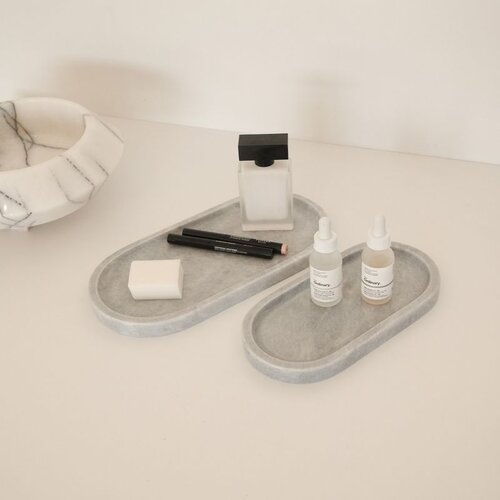  MAR07490206D Grey Bathroom Tray Set Cene