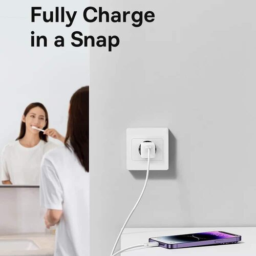Baseus - zidni punjač (CCGN070401) - GaN- Type-C- brzo punjenje- 30W - crni Cene