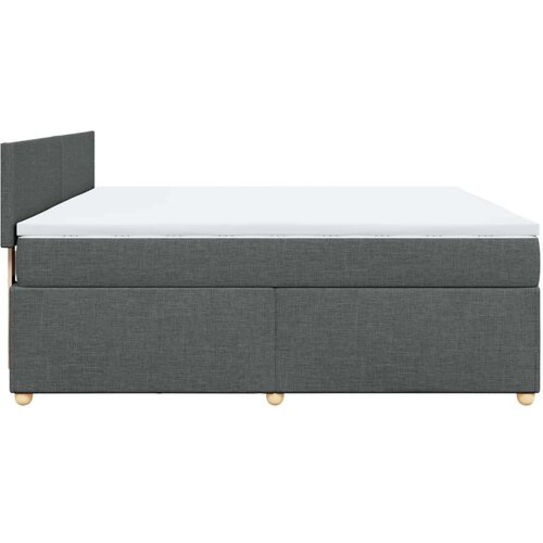 VidaXL Okvir kreveta s oprugama i madrac svjetlosivi 180x200cm tkanina Slike