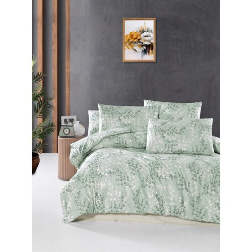 Lessentiel Maison komplet posteljina Marfa, 200x220 cm, 240x260 cm, Zelena-Bela Cene