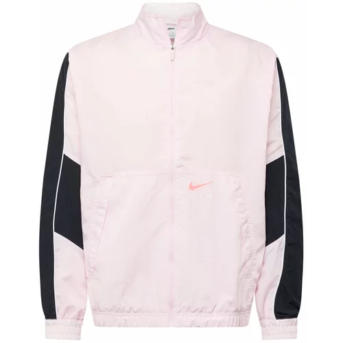 Nike Sportswear Prijelazna jakna 'AIR' ružičasta / pastelno roza / crna / bijela