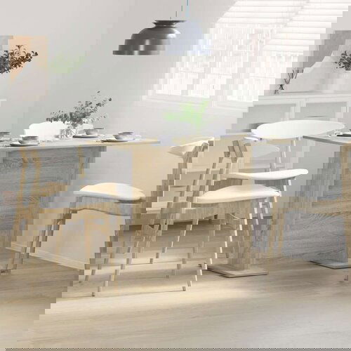  Blagovaonski stol Sonoma hrast 110x60x75 cm Konstruirano drvo Slike