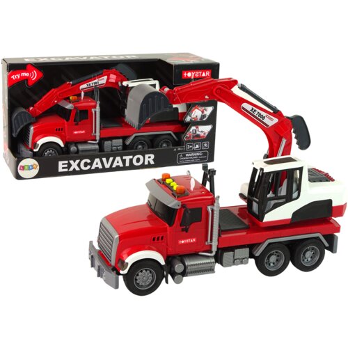 Truck With Excavator Tractor Excavator Sound Lights Slike